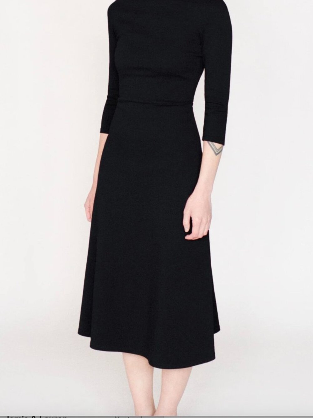 Cobalt Street boatneck flared dress